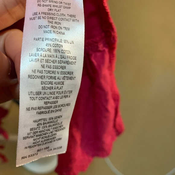 FRENCH CONNECTION HOT PINK WRAP DRESS (Size 8) - Picture 8 of 8